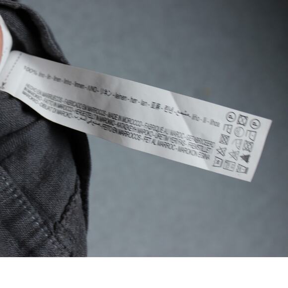 Zara NWT The Helena Linen Top Gray Size XS‎ - Picture 6 of 6